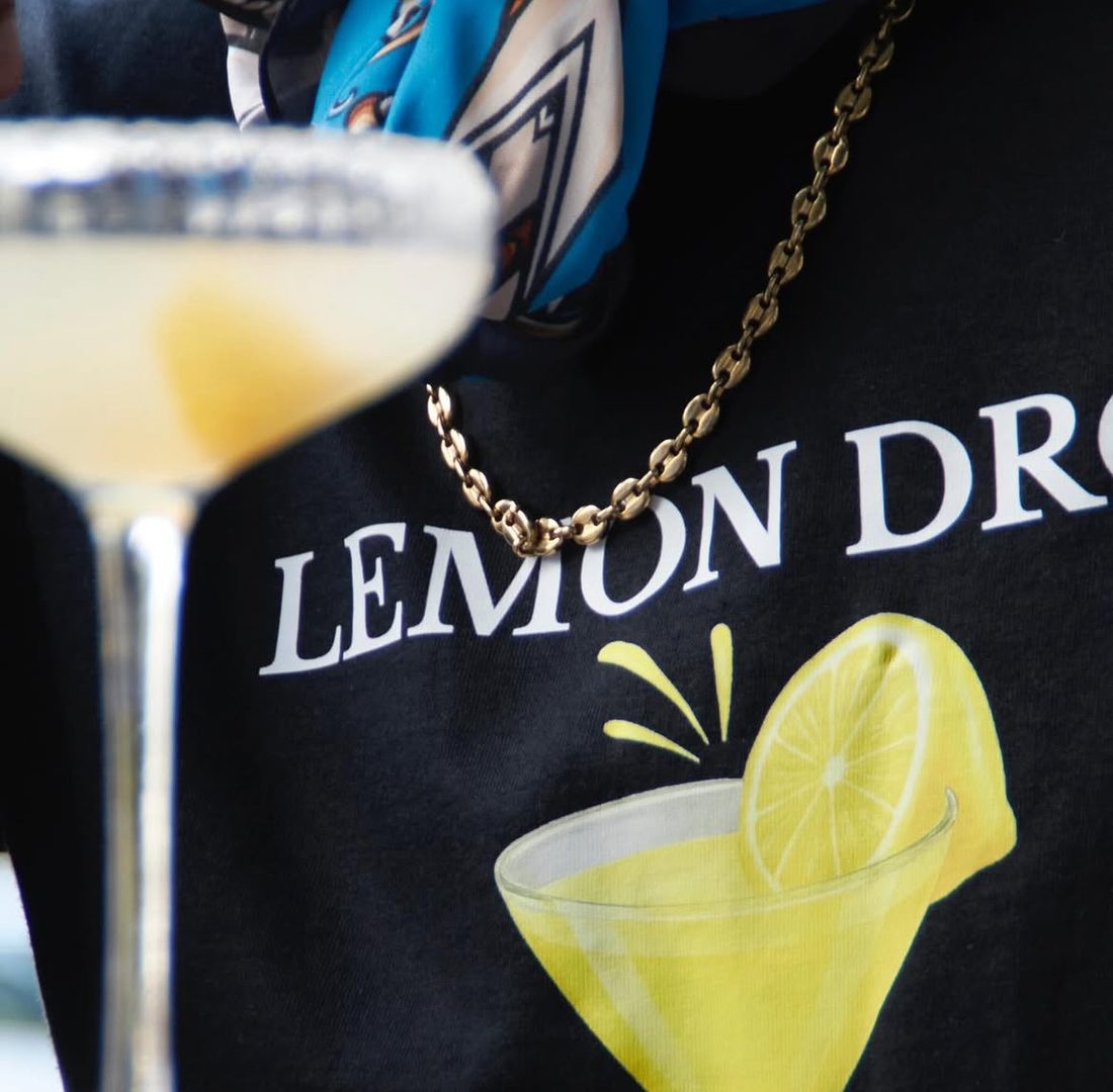 Lemon Drop tee, graphic detail