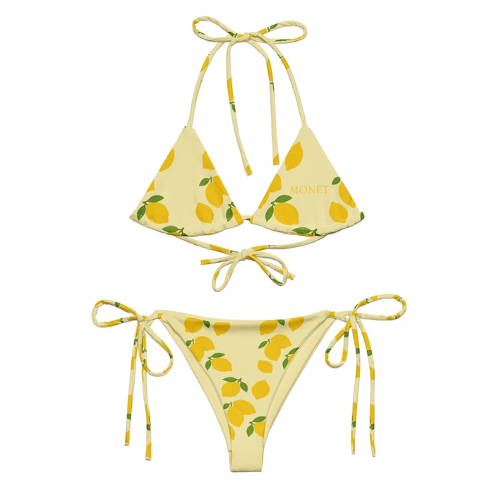The Lemon Drop bikini, lemon print