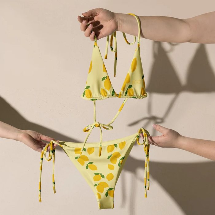 The Lemon Drop bikini, detail